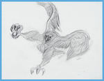 RESCUERS DOWN UNDER - MARAHUTE THE EAGLE CONCEPT DRAWING.