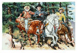 HOPALONG CASSIDY  SPECIALTY PAINTING  BY DAN SPIEGLE