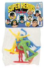 DC COMICS "SUPER HEROES" GULLIVER BAGGED FIGURES.