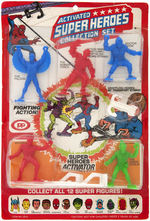 MARVEL "ACTIVATED SUPER HEROES COLLECTION SET" CARDED FIGURES.