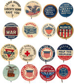 WORLD WAR I GROUP OF 16 BUTTONS.