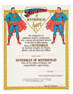 "AMAZING WORLD OF SUPERMAN METROPOLIS, ILL." 1972-73 18 PIECE LOT.