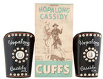 “HOPALONG CASSIDY” BOXED LEATHER CUFFS.