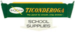 “DIXON TICONDEROGA” BOXED STORE DISPLAY INCLUDING 2 UNUSED BOXES OF PENCILS.