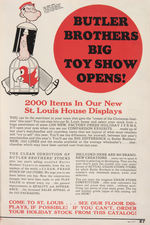 "BUTLER BROTHERS" RETAILER'S CATALOG PAIR WITH GREAT TOY CONTENT.