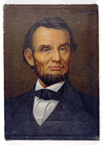 "THE LINCOLN WATCH" PORTRAIT ON CANVAS.