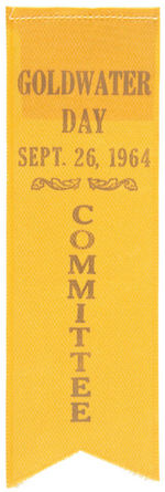 "GOLDWATER DAY COMMITTEE" RIBBON.