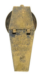 PRO-McKINLEY 1896 COFFIN LAPEL STUD WITH BRYAN INSIDE.