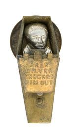 PRO-McKINLEY 1896 COFFIN LAPEL STUD WITH BRYAN INSIDE.