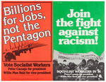 SOCIALIST WORKERS SMALL FORMAT 1968-1980 CAMPAIGN POSTER LOT.