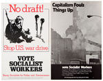 SOCIALIST WORKERS SMALL FORMAT 1968-1980 CAMPAIGN POSTER LOT.