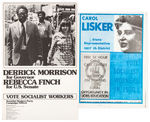 SOCIALIST WORKERS SMALL FORMAT 1968-1980 CAMPAIGN POSTER LOT.