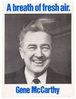 EUGENE McCARTHY 1968 CAMPAIGN POSTER.