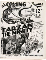 "TARZAN THE MIGHTY" MOVIE THEATER HERALD.