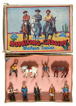 "THE OFFICIAL HOPALONG CASSIDY WESTERN SERIES" BOXED METAL FIGURES.