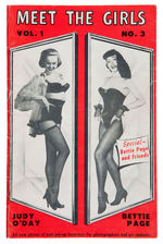 "MEET THE GIRLS" PIN-UP MAGAZINE WITH BETTIE PAGE.