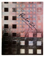 "THE PAUL McCARTNEY WORLD TOUR" SIGNED PROGRAM.