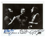 CROSBY, STILLS & NASH SIGNED PROMO PHOTO.