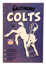 "THE BALTIMORE COLTS" JOHNNY UNITAS AUTOGRAPHED COMIC BOOK.