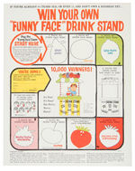 "FUNNY FACE" PREMIUM BOOK AND CONTEST PAPERS.