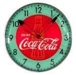 "DRINK COCA-COLA" 1950s LIGHTED CLOCK.