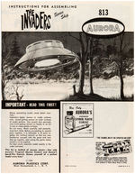 AURORA "UFO FROM THE INVADERS" BOXED MODEL KIT.