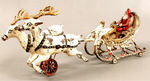 HUBLEY SANTA CLAUS SLEIGH CAST IRON TOY.