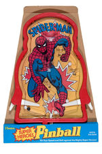 "SPIDER-MAN" RADIO-PUZZLE-PINBALL-DISHES LOT.