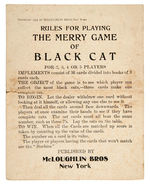 "GAME OF BLACK CAT" BY McLOUGLHLIN BROS. NEW YORK.