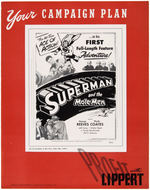 "SUPERMAN AND THE MOLE MEN" CAMPAIGN PLAN PRESSBOOK FOLDER.