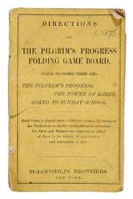 "THE PILGRIMS PROGRESS FOLDING GAMEBOARD" WITH 3 GAME/INSTRUCTIONS.