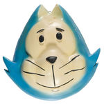 TOP CAT CARTOON CHARACTER SIDEKICK "BENNY" PAINTED PLASTER STRING HOLDER.