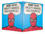 "MIGHTY MARVEL MASTERPIECES" PRODUCT SIGN WITH SPIDER-MAN.