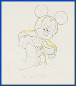 FANTASIA - SORCERER'S APPRENTICE PRODUCTION DRAWING FEATURING MICKEY MOUSE.