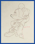 FANTASIA - SORCERER'S APPRENTICE PRODUCTION DRAWING FEATURING MICKEY MOUSE.