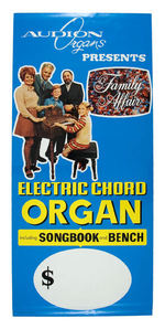 "FAMILY AFFAIR" AUDION ORGANS ADVERTISING POSTER.