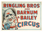 "RINGLING BROS. AND BARNUM & BAILEY CIRCUS" PAT VALDO CLOWN POSTER.