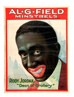 "AL G. FIELD MINSTRELS" BLACKFACE POSTER.