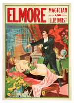 "ELMORE MAGICIAN AND ILLUSIONIST" POSTER.