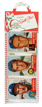 CHRISTMAS RACK PACK WITH 12 TOPPS 1953 BASEBALL CARDS.