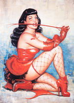 "BETTIE PAGE BY OLIVIA" LIMITED EDITION BOOK DOUBLE-SIGNED BY PIN-UP QUEEN BETTIE PAGE & OLIVIA.