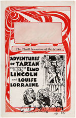 "THE ADVENTURES OF TARZAN" HERALD & NEWSPAPER AD MOCK-UP.