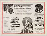 "THE ADVENTURES OF TARZAN" HERALD & NEWSPAPER AD MOCK-UP.