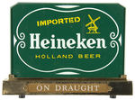 “IMPORTED HEINEKEN HOLLAND BEER ON DRAUGHT” LIGHTED SIGN.