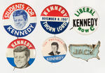 TOP CONDITION 125-PIECE PRESIDENTIAL CAMPAIGN BUTTON COLLECTION SPANNING 1896-1964.