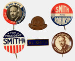 TOP CONDITION 125-PIECE PRESIDENTIAL CAMPAIGN BUTTON COLLECTION SPANNING 1896-1964.