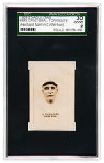 1924-1925 AGUILITAS #843 CRISTOBAL TORRIENTE SGC 30 GOOD 2 (RICHARD MERKIN COLLECTION).