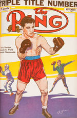 "THE RING" NEAR COMPLETE SET OF THE FIRST 564 ISSUES FROM EDITOR NAT FLEISCHER ARCHIVE COLLECTION.