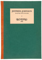 "JEFFRIES-JOHNSON SOUVENIR" 1910 BRITISH PUBLICATION W/JEFFRIES SUPPLEMENT PHOTO.