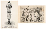 "ALL AMERICAN LADIES BASE BALL CLUB" EARLY POSTCARD PAIR.